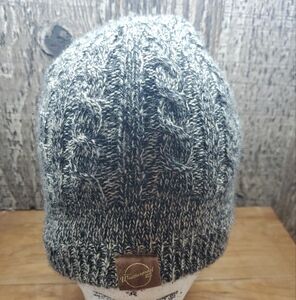 Weatherproof Garment Company Wool Blend Gray Cable Knit Womens Beanie One Size